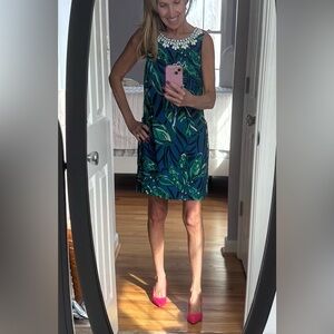 Lilly Pulitzer Blue and Green stunning romper